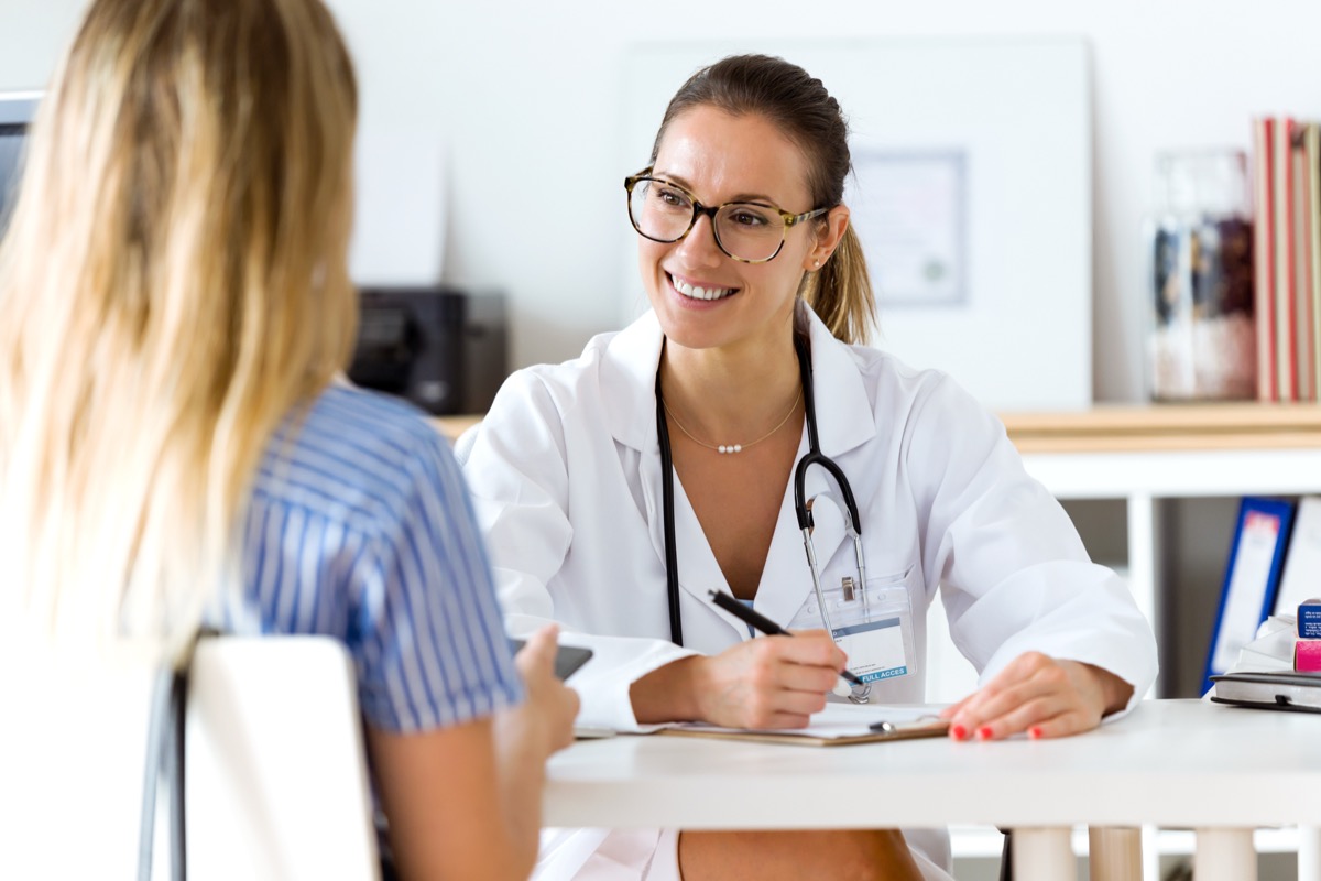 Doctor meeting with a patient