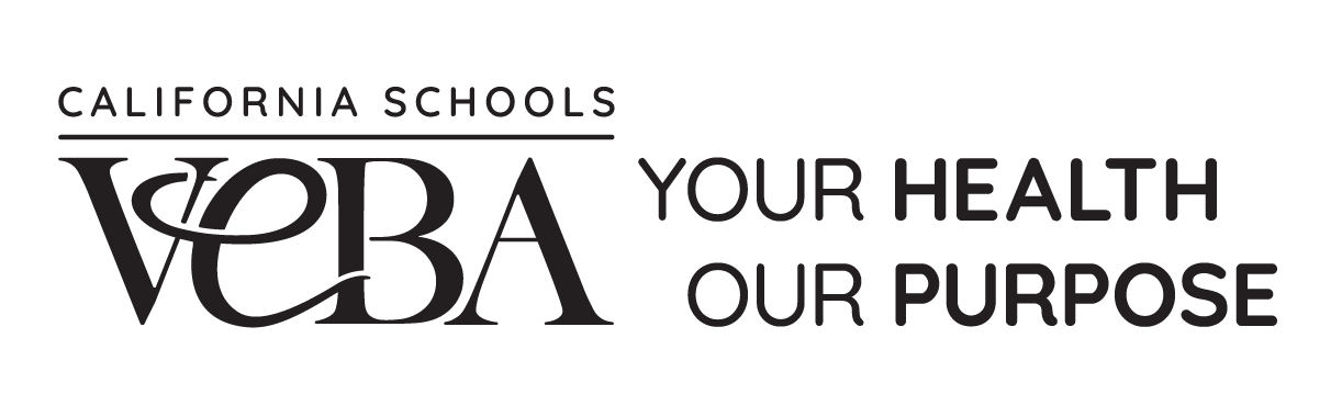 California Schools VEBA Black Color Stacked Tagline Logo