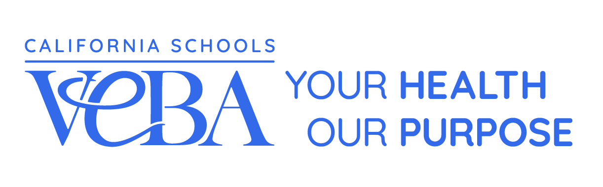 California Schools VEBA Light Blue Color Stacked Tagline Logo